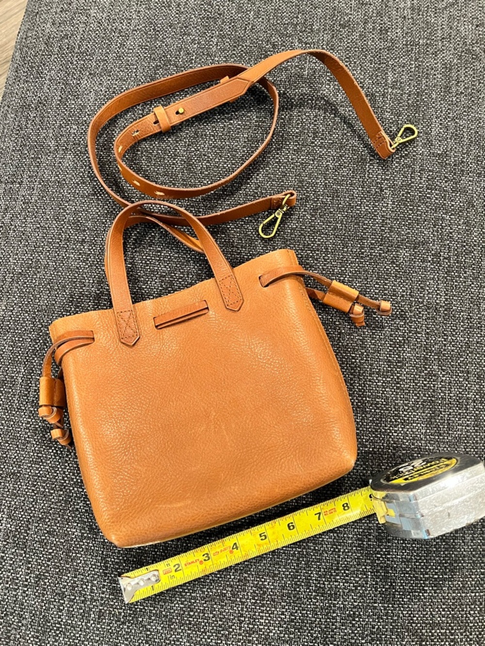 Madewell Leather Crossbody Tote Bag in Brown - Picture 7 of 8